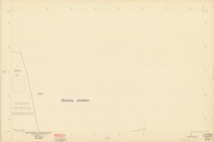 Bladet är ritat i tusch på papper som numera är gulnat