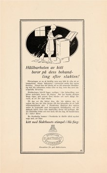 Hållbarheten av köttet beror på dess behandling efter slakten! Reklam för Slakthusets kött