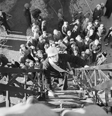Brandkåren övar 1949