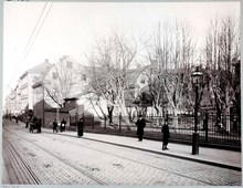 Hornsgatan österut från Maria Magdalena kyrkogård