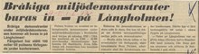 Miljödemonstranter får fängelseplats 1972