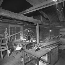 Interiör från spannmålsmagasinet på Kista gård