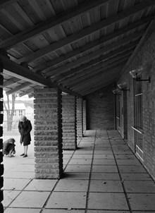 Gubbängens Folkskola. Entré