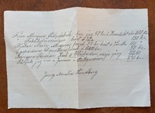 Redogörelse för pensionsutbetalning, 1940-tal