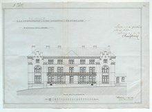 Kirurgiska paviljongen vid Kronprinsessan Lovisas Vårdanstalt för sjuka barn - ritning 1897