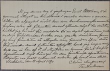 15-åring känner ingen smärta vid tandutdragning efter Dr Nyströms hypnos - intyg 1890