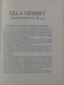 Penicillinet gjorde stor skillnad för barnen på Lilla Hemmet
