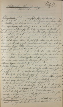 Sällskapet till uppmuntran av öm och sedlig modersvård - rapport från Klara församling 1903