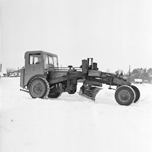 Väghyvel i snöröjningsarbete