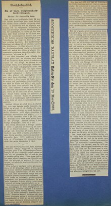 Skolan för ”sinnesslöa” barn - artikel i Stockholms Dagblad 1887