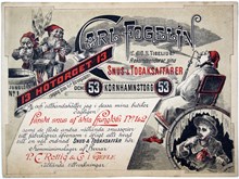Reklamtryck. Carl Fogelin Snus & Tobaksaffärer
