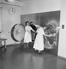 Tvätt på Södersjukhuset år 1951