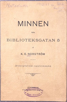 Maskinskriven broschyr om Bibeln 