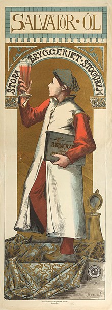 Salvator Öl, Stora bryggeriet, Konstnärliga affischer No 18