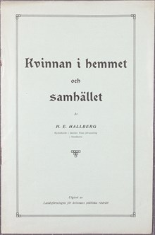 Kyrkoherde ger sitt fulla stöd för kvinnors rösträtt - 1909