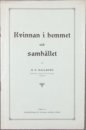 Tal av kyrkoherde som försvarar kvinnors rätt att rösta