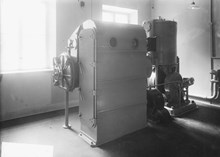 Serafimerlasarettet - respirator. Okänd fotograf.