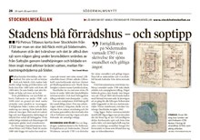 Stadens blå förrådshus - och soptipp