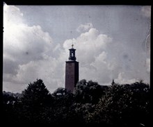 Stadshustornet sett från Järnvägsparken