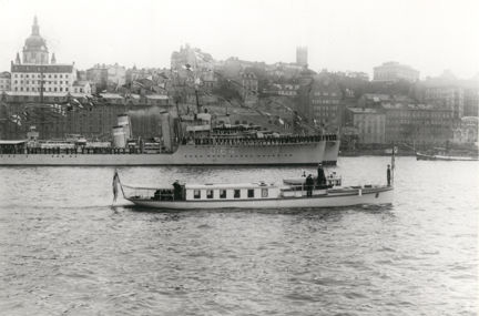 Flottbesök på Strömmen år 1922