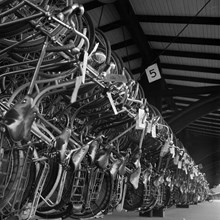 Cykelställ på Centralstationens perrong