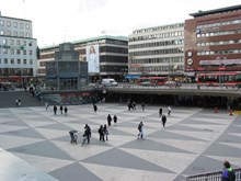 Sergels Torg, ""plattan"". I fonden kv. Sporren och kv. Gripen