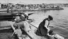 Tvättbryggan söder om Fiskarhamnen vid Slussen