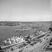 Amerikanska flottbesöket 1946 vid Stadsgårdshamnen