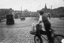 Slussområdet under ombyggnad år 1934