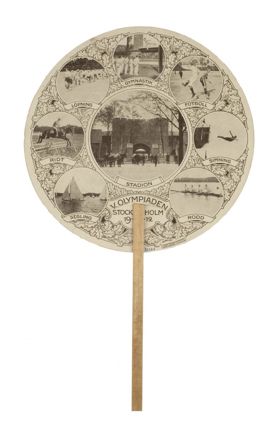 Solfjäder från olympiaden i Stockholm 1912