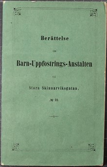 Årsberättelse för Malmqvistska uppfostringsanstalten 1862