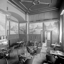 Götgatan 72. Restaurang Druvan. Väggmålningar