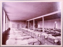 Sovsal på uppfostringsanstalten Åkerbrukskolonin Hall