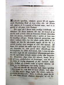 "Landtbruket vid Enskede" - utdrag 1849