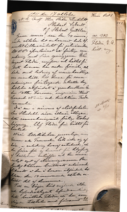 Elis August Flodin döms för inbrottsstöld vid Stockholms rådhusrätt år 1911