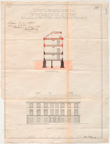 Skola för barn med intellektuell funktionsnedsättning - ritningar till "Skolan för sinnesslöa barn" 1875-1878 