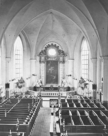 Interiör av Klara kyrka