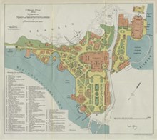 Officiel plan öfver Allmänna konst och industriutställningen i Stockholm 1897