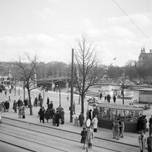 Strandvägen med utsikt mot Djurgårdsbron