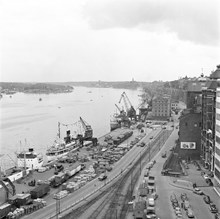 Utsikt mot Stadsgårdshamnen/Stadsgården