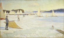 Isjaktsegling på Stora Värtan