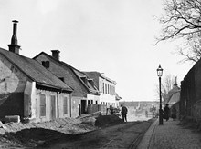 Götgatan 89-93 söderut. Då kv. Åsen Mindre