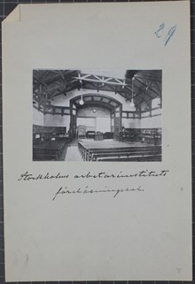 Stockholms Arbetareinstituts föreläsningssal