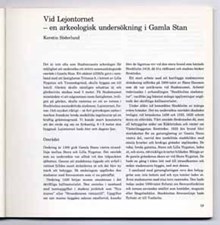 Vid Lejontornet - en arkeologisk undersökning i Gamla Stan / Kerstin Söderlund