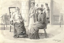Besök på ålderdomshem 1910