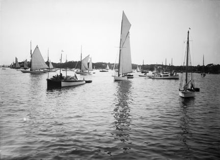 Olympiska tävlingsseglingar i Nynäshamn.