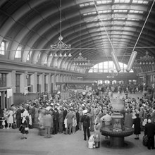 Köbildning i Centralstationens hall