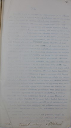Pm angående möte med Hjalmar Branting om kvinnlig rösträtt 1914