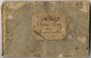 Dansbok från 1790-talet. Not bok B.