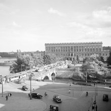 Gustav Adolfs Torg med Norrbro och slottet